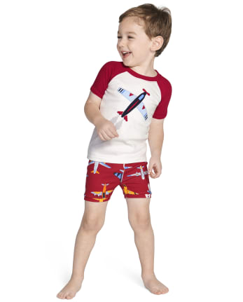 Pyjama 2 pièces en coton avion pour garçon - Gymmies