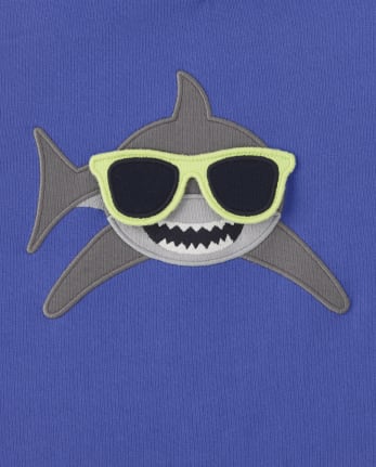 Boys Peek-A-Boo Shark Top - Island Getaway
