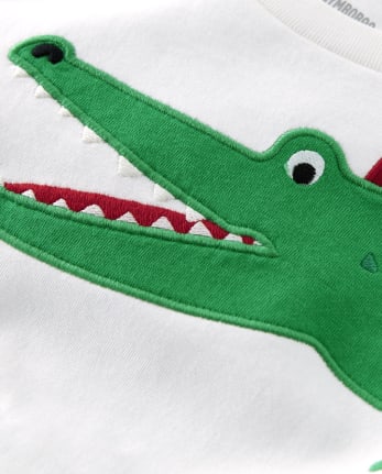Boys Alligator Patch Top - Critter Camp
