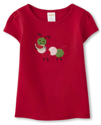Girls Caterpillar Top - Sweet Watermelon