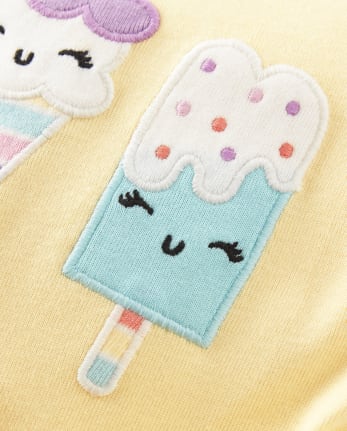 Girls Ice Cream Cotton 2-Piece Pajamas - Gymmies