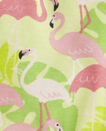 Girls Flamingo Cotton 2-Piece Pajamas - Gymmies