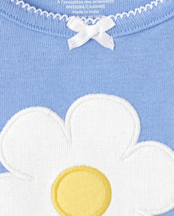 Girls Daisy Cotton 2-Piece Pajamas - Gymmies