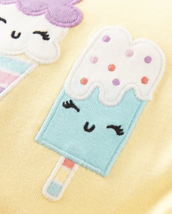 Girls Ice Cream Cotton 2-Piece Pajamas - Gymmies