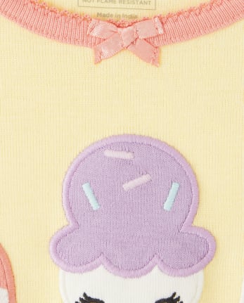 Girls Ice Cream Cotton 2-Piece Pajamas - Gymmies