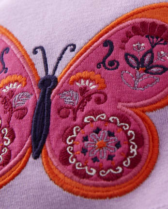 Girls Butterfly Top - Summer Sunsets