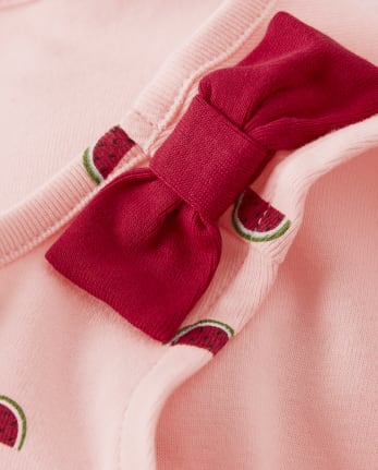 Girls Watermelon Bow Tank Top - Sweet Watermelon