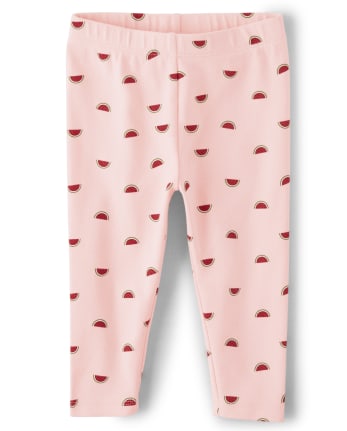 Girls Polka Dot Capri Leggings - Sweet Watermelon