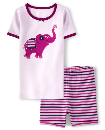 Pyjama en coton Fille Elephant Snug Fit - Gymmies