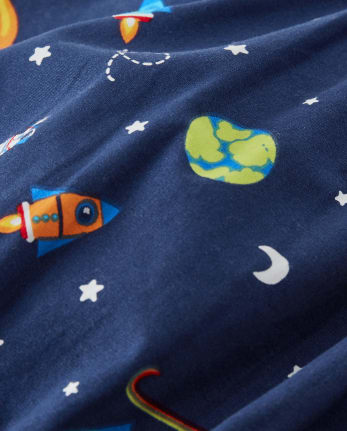 Girls Space Ruffle Romper - Future Astronaut