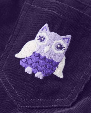 Jupe en velours côtelé hibou pour filles - Whooo's Cute