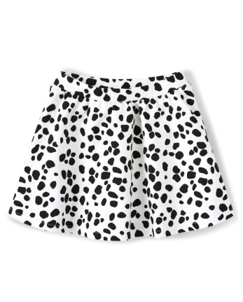 Jupe-short en ponte à pois pour filles - Dalmatian Friends