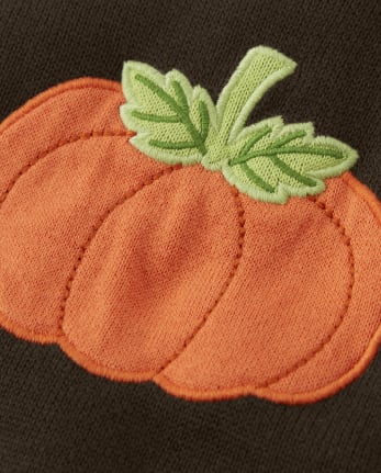 Vestido de suéter bordado para niñas - Lil Pumpkin