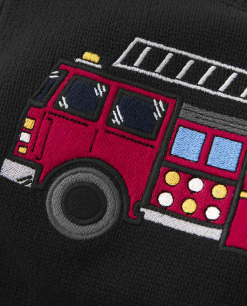 Suéter de intarsia para niños - Jefe de bomberos
