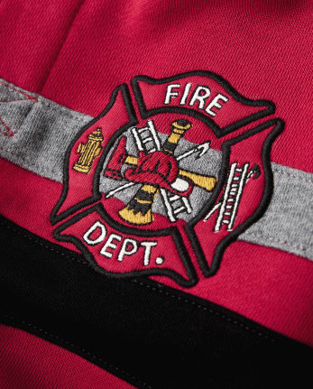 Boys Embroidered Hoodie - Fire Chief