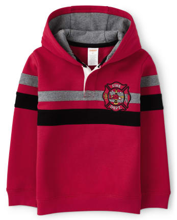 Boys Embroidered Hoodie - Fire Chief