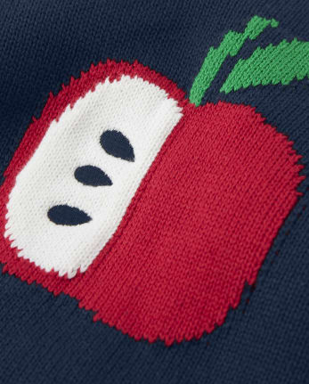 Boys Intarsia Apple Sweater - Teacher's Favorite