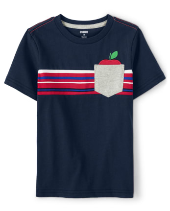 Boys Striped Pocket Top - Teacher's Favorite