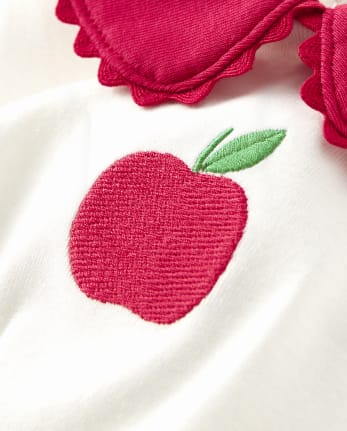 Girls Apple Peter Pan Top - Teacher's Favorite