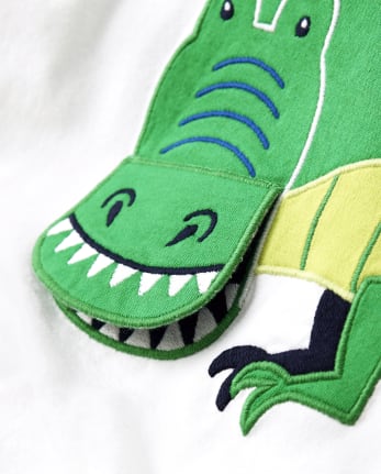 Camiseta T-Rex bordada para niños - Dino Dude