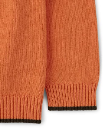 Boys Zip Up Sweater - Lil Pumpkin