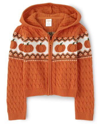 2T 24 NWT Gymboree Harvest Zip Up Pumpkin Sweater U-Pk Sz: 12,18 3T 5T 4T 