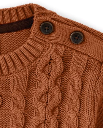 Suéter de punto de cable para niños - Cosecha