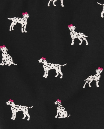 Girls Puppy Top And Leggings Set - Dalmatian Friends