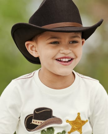 menor Gigante personal Sombrero de vaquero para niños - Cielos occidentales | Gymboree - DK BROWN