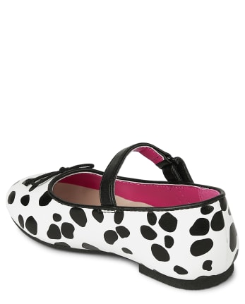 Girls Spotted Ballet Flats - Dalmatian Friends