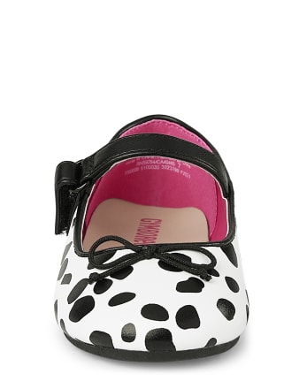 Girls Spotted Ballet Flats - Dalmatian Friends