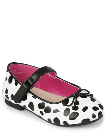 Girls Spotted Ballet Flats - Dalmatian Friends