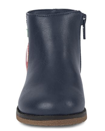 Girls Apple Booties - Teacher's Favorite