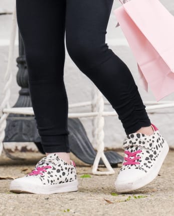 Girls Spotted Sneakers - Dalmatian Friends