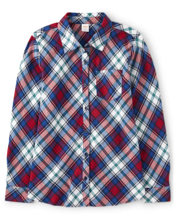 Camisa con botones a cuadros para mujer: la favorita de los profesores