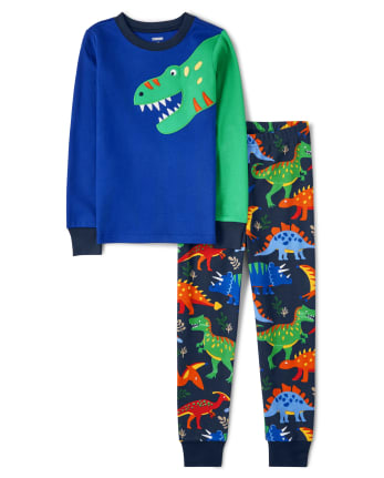 Boys Dino Cotton 2-Piece Pajamas - Gymmies