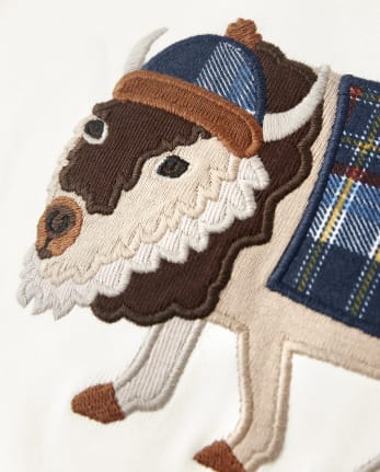 Pijama de 2 piezas de algodón de bisonte a cuadros para niños - Gymmies