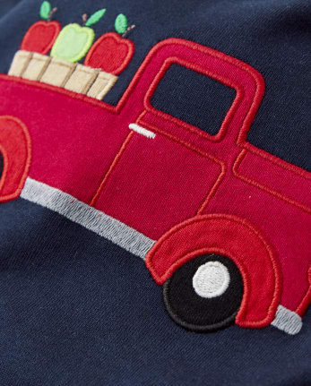 Pyjama ajusté en coton Apple Truck pour bébés et tout-petits garçons