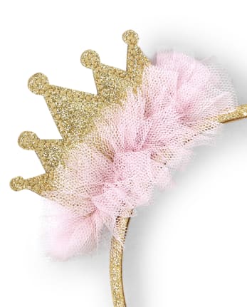 Diadema con corona de purpurina para niñas - Royal | Gymboree - MULTI CLR
