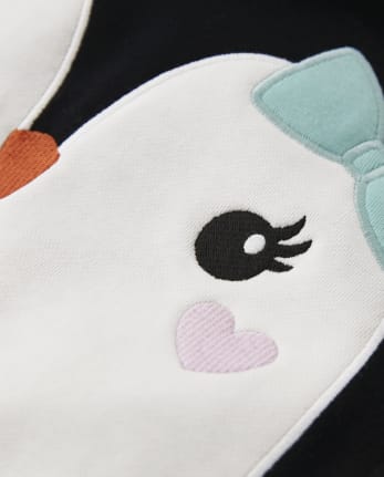 Girls Penguin Hoodie - Polar Party