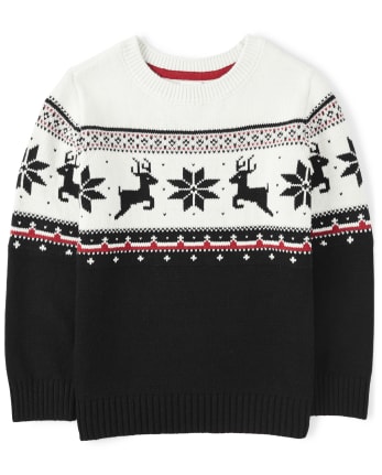Boys Fairisle Sweater - Reindeer Cheer