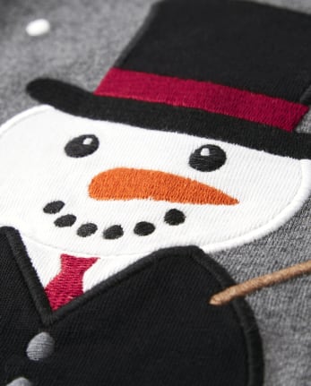 Camiseta de muñeco de nieve bordada para niños - Reindeer Cheer