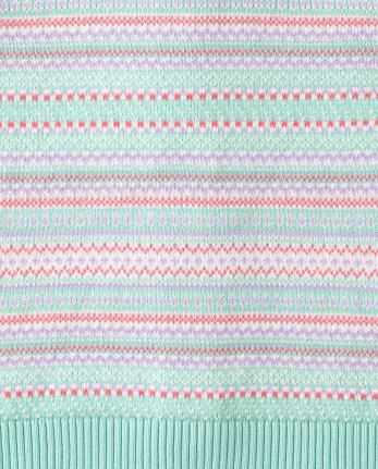 Cardigan à capuche Fairisle pour filles - Polar Party
