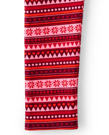 Leggings jacquard pour fille - Petits Lamas