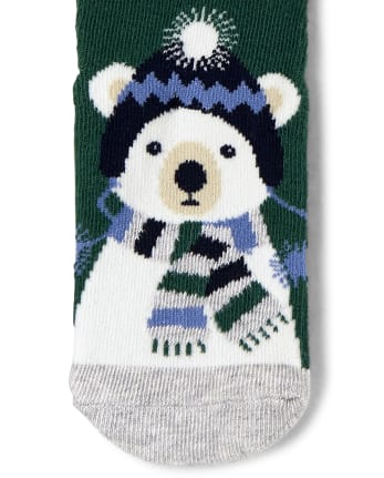 Boys Polar Bear Crew Socks 2-Pack - Polar Party