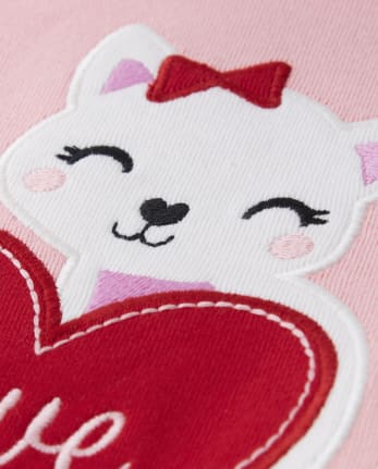 Girls Valentine Cutie Cotton 2-Piece Pajamas - Gymmies