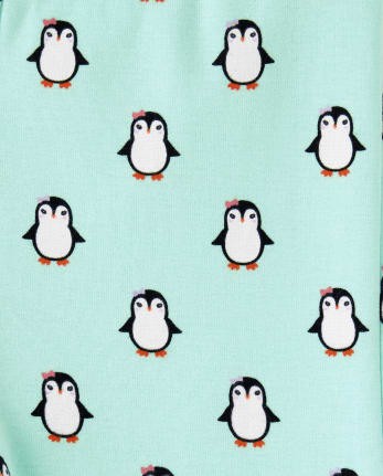 Girls Penguin Tulip Leggings - Polar Party