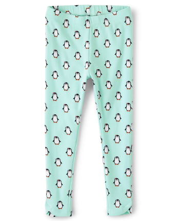 Girls Penguin Tulip Leggings - Polar Party