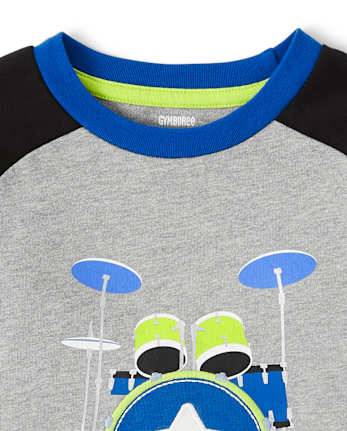 Haut raglan brodé pour garçon - Rock Academy