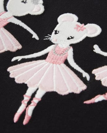Girls Embroidered Dancer Top - Prima Ballerina